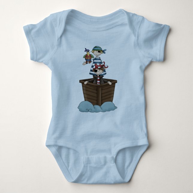 Kleine Piraten Baby Strampler (Vorderseite)