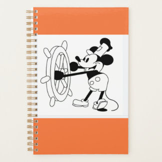 Kleine Planerorange mit Steamboat Willie Design Planer