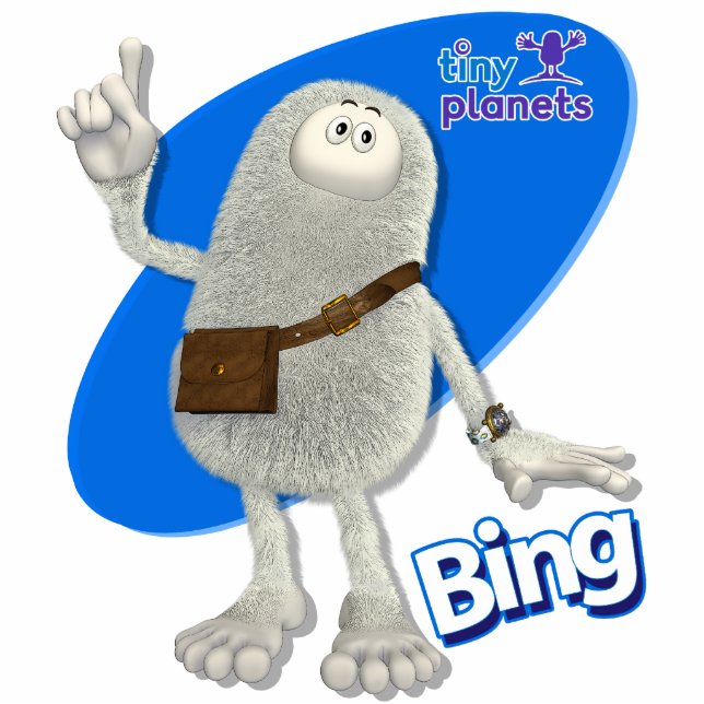 Kleine Planeten Bing - Ein-ha! Freistehende Fotoskulptur (Vorne)