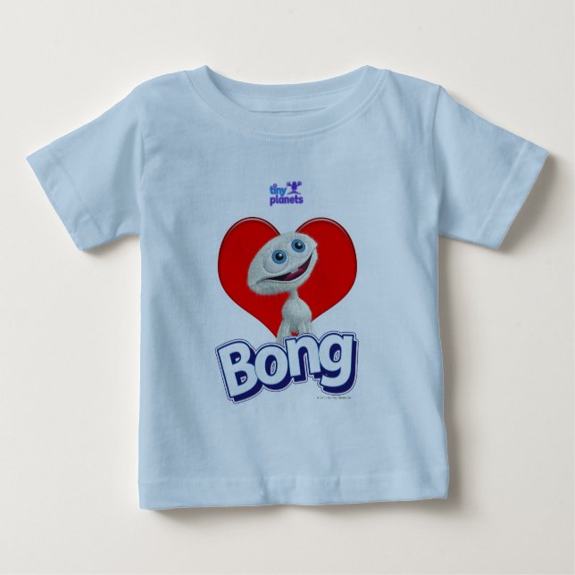 Kleine Planeten - i-Liebe Bong Baby T-shirt (Vorderseite)