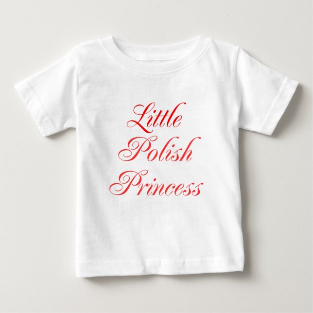 Kleine polnische Prinzessin Baby T-shirt (Vorderseite)