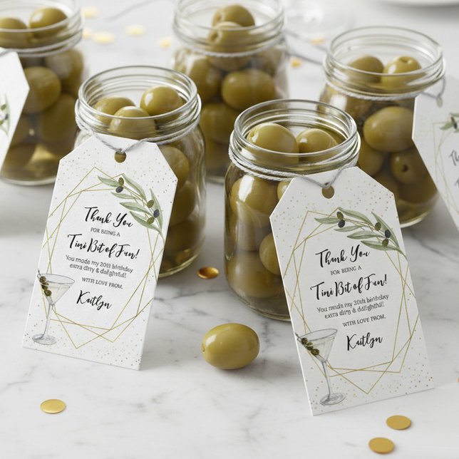 Kleine Portion Spaß Martini Soirée Geschenkanhänger (Von Creator hochgeladen)