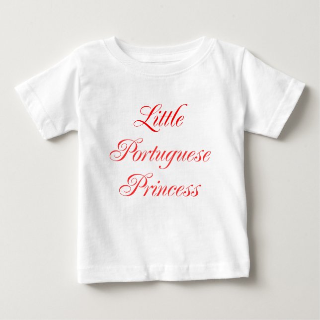 Kleine Portugiesische Prinzessin Baby T-shirt (Vorderseite)