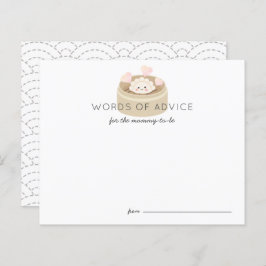 Kleine Potsticker Baby Shower Advice Card