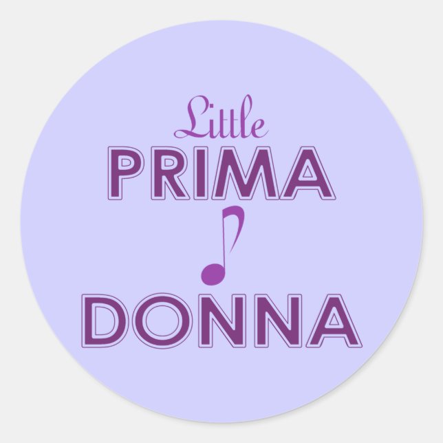 Kleine Prima Donna Stickers (Vorderseite)