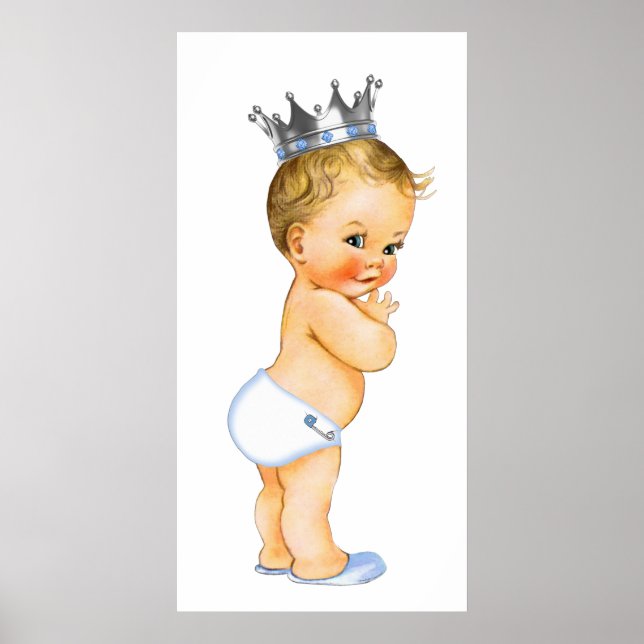Kleine Prince Baby Dusche Poster (Vorne)