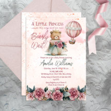 Kleine Princess Bear Bearly Wait Girl Baby Dusche