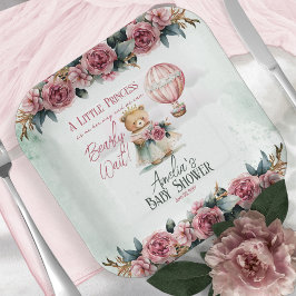 Kleine Princess Bear Bearly Wait Girl Baby Dusche Pappteller