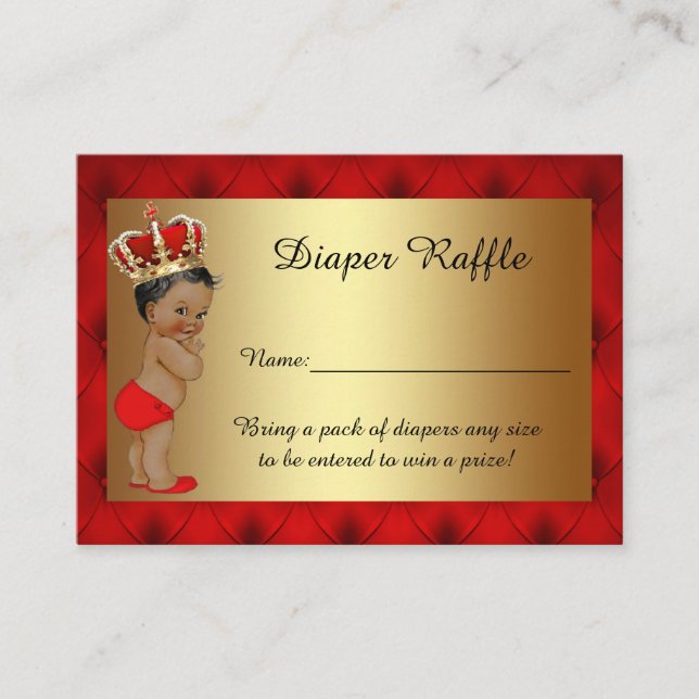 Kleine Prinz-Windeln-Raffelkarten für Tijuana Begleitkarte (Vorderseite)