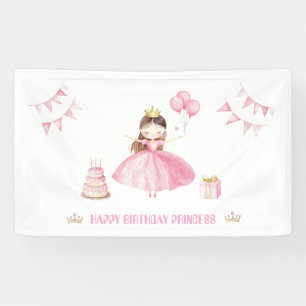 Kleine Prinzessin 1. Geburtstag Personalisiertes B Banner