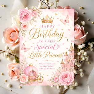 Kleine Prinzessin Alles Gute zum Geburtstag Karte