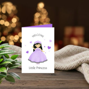 Kleine Prinzessin Baby Mädchen Karte – Willkommen