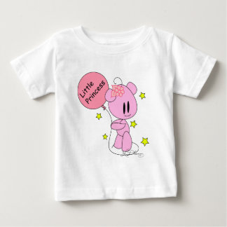 Kleine Prinzessin Baby Mädchen Rosa Teddybär T-Shi T-shirt