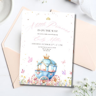 Kleine Prinzessin Baby Shower Pink Royal Thema Mäd Einladung