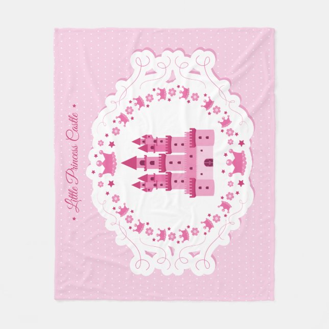 Kleine Prinzessin Castle Fleecedecke (Vorderseite)