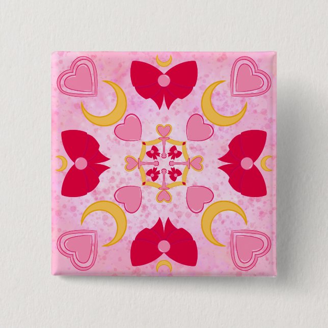 Kleine Prinzessin des Mondes Button (Vorderseite)