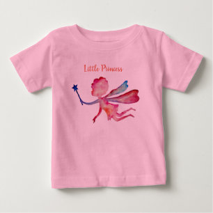 Kleine Prinzessin Fairy Tutu Bodysuit, rosa Baby T-shirt