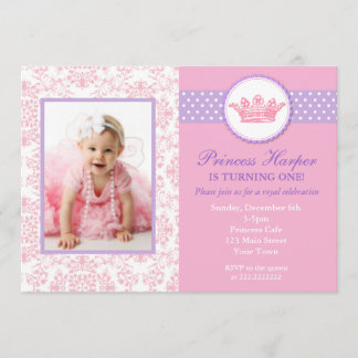 Kleine Prinzessin Foto Birthday Invitations Einladung