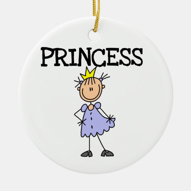 Kleine Prinzessin Keramikornament (Vorne)