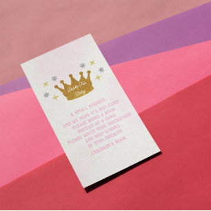 Kleine Prinzessin Mädchen Baby Shower Bücher Für B Begleitkarte