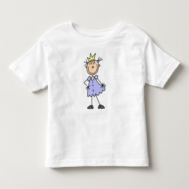 Kleine Prinzessin mit Krone Kleinkind T-shirt (Vorderseite)