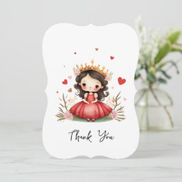 Kleine Prinzessin mit rotem Kleid