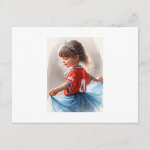 Kleine Prinzessin mit Tiara, Postkarte