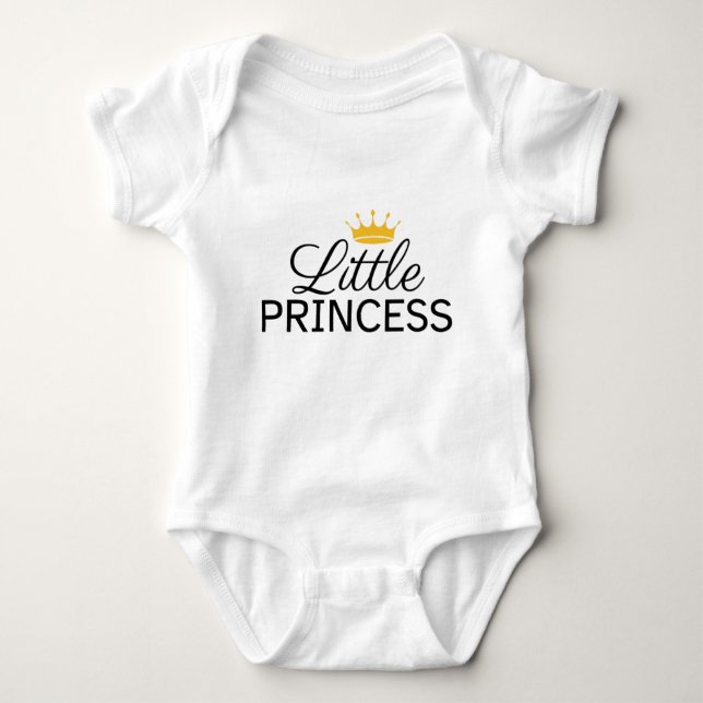 Kleine Prinzessin: Niedlicher Baby Bodysuit Baby Strampler (Vorderseite)