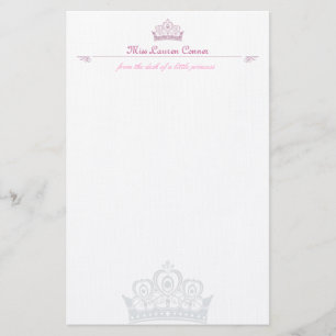 Kleine Prinzessin Personalised Note-paper Briefpapier