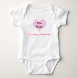 Kleine Prinzessin Personalisiert Baby Strampler