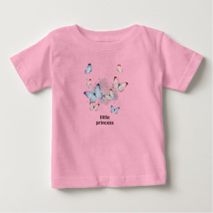 Kleine Prinzessin Schmetterling Süße Baby Mädchen T-shirt
