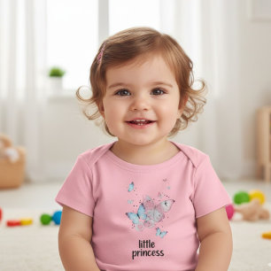 Kleine Prinzessin Schmetterling Süße Baby Mädchen T-shirt