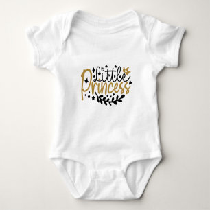 Kleine Prinzessin Typografie Baby Strampler