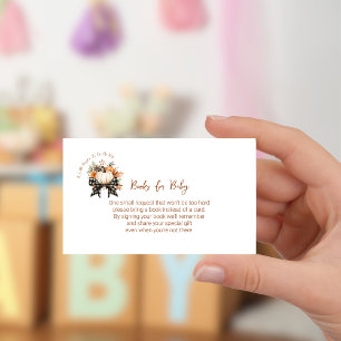Kleine Pumpkin Baby Duschbücher für Baby Ticket Begleitkarte