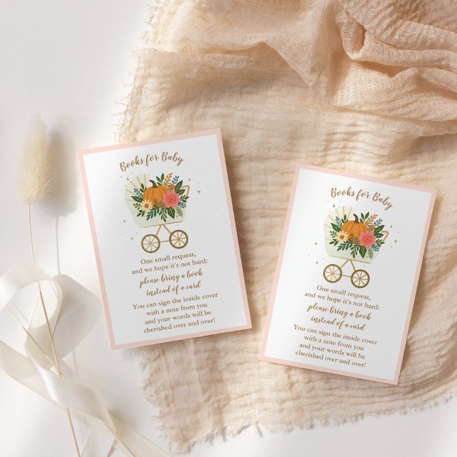 Kleine Pumpkin Baby Duschbücher für Babykarten Begleitkarte (Von Creator hochgeladen)