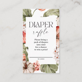 Kleine Pumpkin Baby Duschdusche Windelwaschkarten Visitenkarte