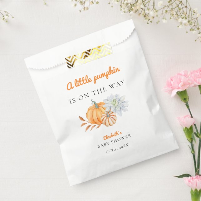 Kleine Pumpkin Baby Dusche einfach Geschenktütchen (Versiegelt)