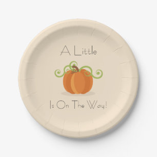 Kleine Pumpkin Baby Dusche Teller