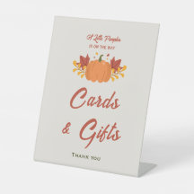 Kleine Pumpkin Baby Duschkarten & Geschenkssignatu