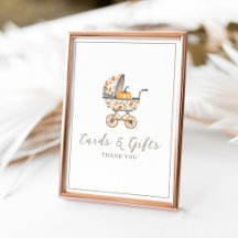 Kleine Pumpkin Baby Duschkarten und Geschenke-Zeic