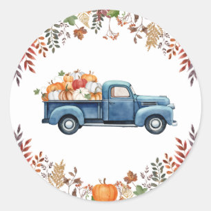 Kleine Pumpkin Fall Baby Duschkleber Runder Aufkleber