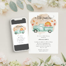 Kleine Pumpkin Farm Truck Fall Baby Dusche