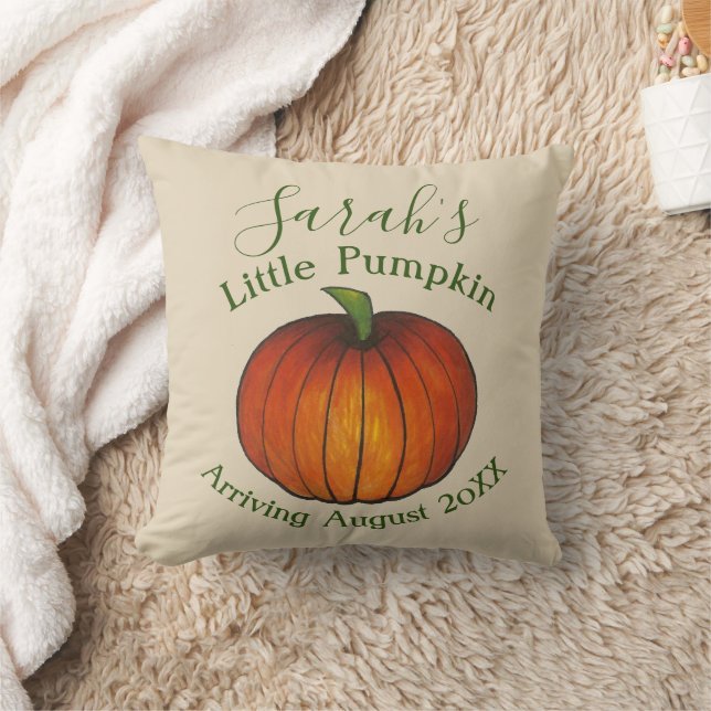 Kleine Pumpkin Kinderdusche Neue Anreise Herbst Kissen (Decke)