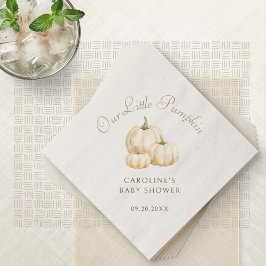 Kleine Pumpkin Minimalistische Herbstdusche Serviette