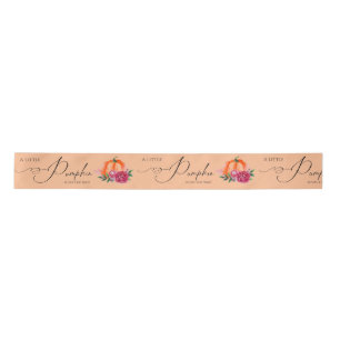 Kleine Pumpkin Orange Warm Fall Rustikale Babydusc Satinband