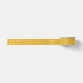Kleine Punkte Candy Gelb Musterband Satinband