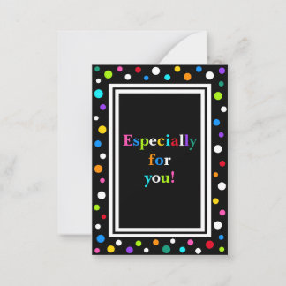 Kleine Punktgeschenk-Mitteilungskarten_Multi Mitteilungskarte