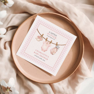Kleine Putter Pink Golf Wäscheleine Baby Shower Serviette