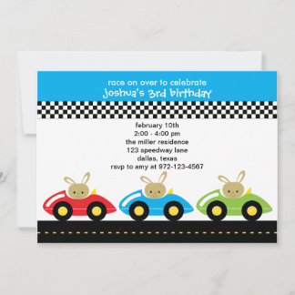 Kleine Racers Einladungen
