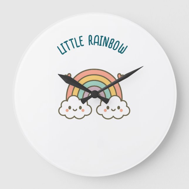 Kleine Rainbow-Uhr Große Wanduhr (Vorderseite)